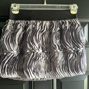 Maude Charcoal Ruched Mini Skirt